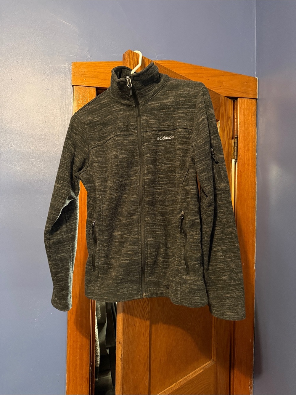 Columbia Heathered Charcoal Full-Zip Jacket